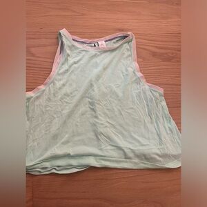 Size 14 teal Ivivva cropped workout top